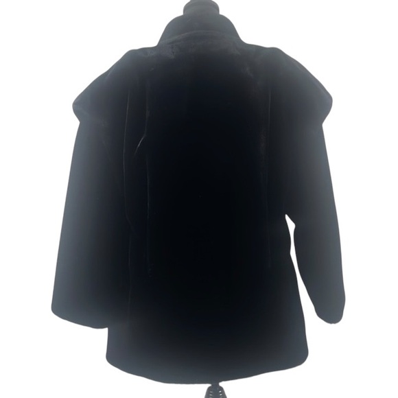 Vintage Sportowne Black Faux Fur Coat,Expressly for Dillards,size 6 - Picture 7 of 15